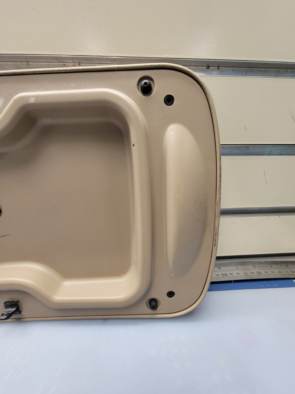 🔥99-07 Ford Excursion F250 F350 Front Center Console Lid TAN OEM