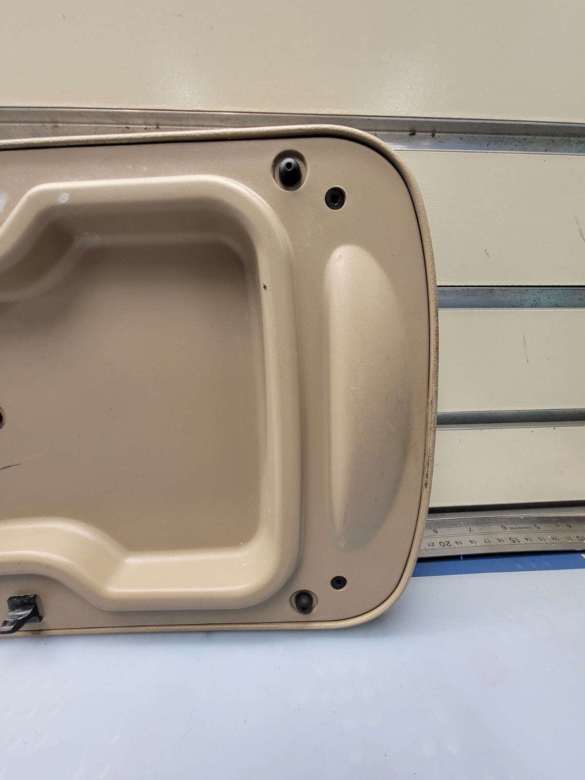 🔥99-07 Ford Excursion F250 F350 Front Center Console Lid TAN OEM
