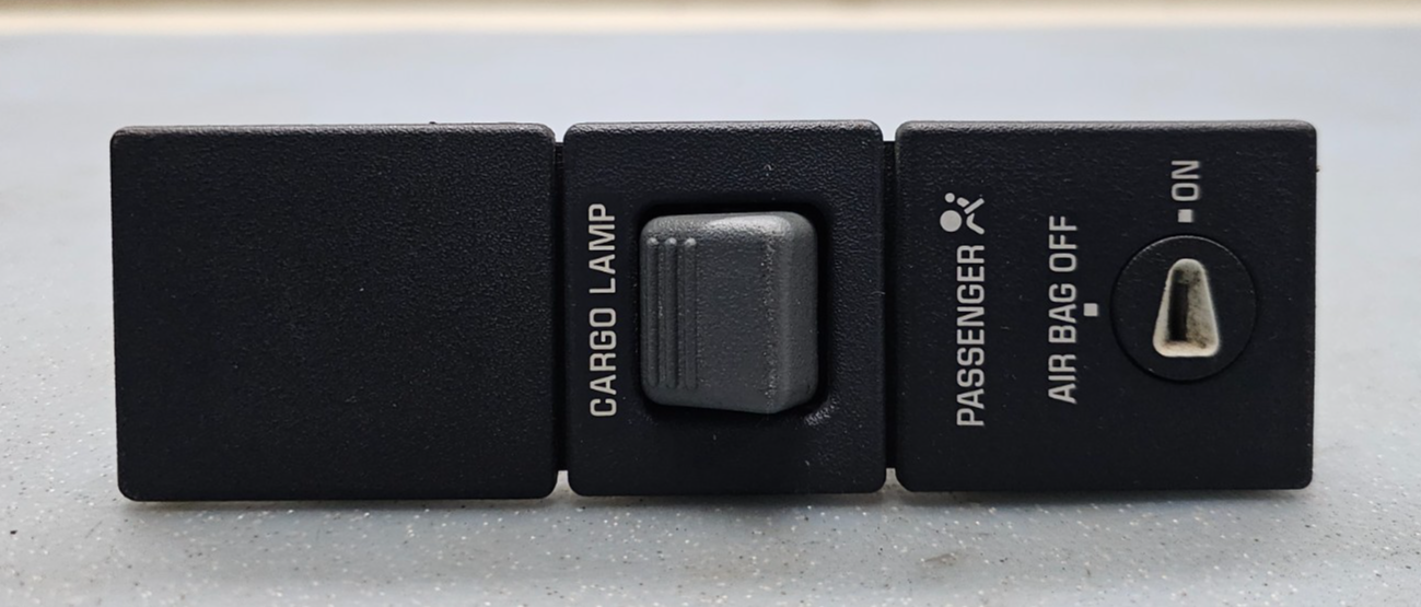 🔥95-00 Chevy GMC C/K Yukon Tahoe Cargo Lamp Switch AIR PASSENGER BAG Black