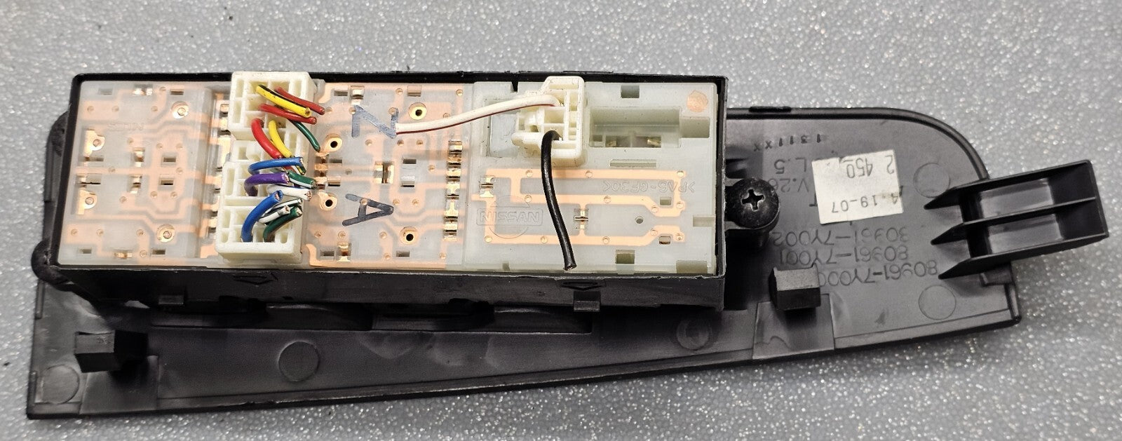 🔥04-08 Maxima Front Left Driver Master Power Window Switch Assembly Black