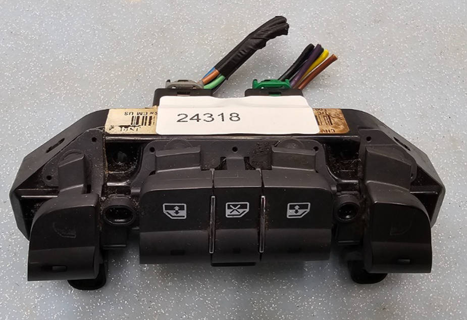🔥07-08 Equinox Front Left Driver Master Door Window Power Switch Assembly Gray