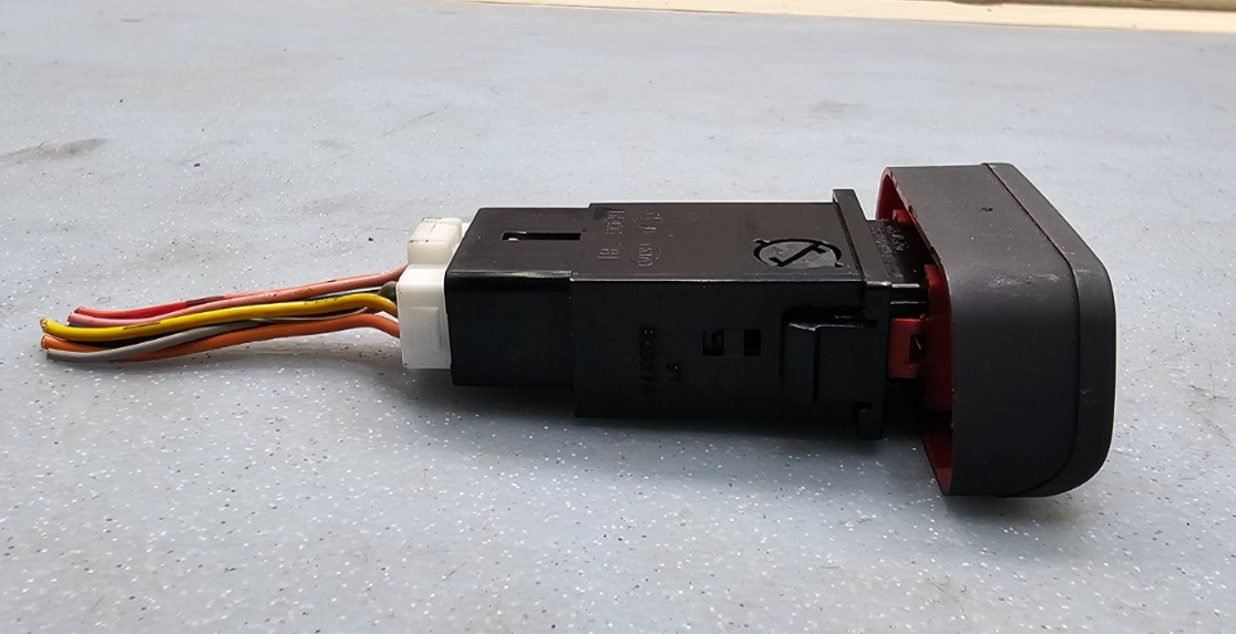 🔥01-05 SONATA OPTIMA Hazard Warning Emergency Light Dash Flasher Switch Black