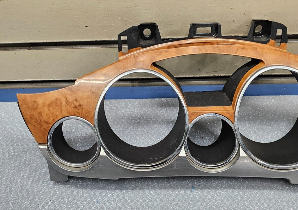 🔥08-12 BUICK ENCLAVE SPEEDOMETER GAUGE INSTRUMENT CLUSTER TRIM BEZEL WOODGRAIN