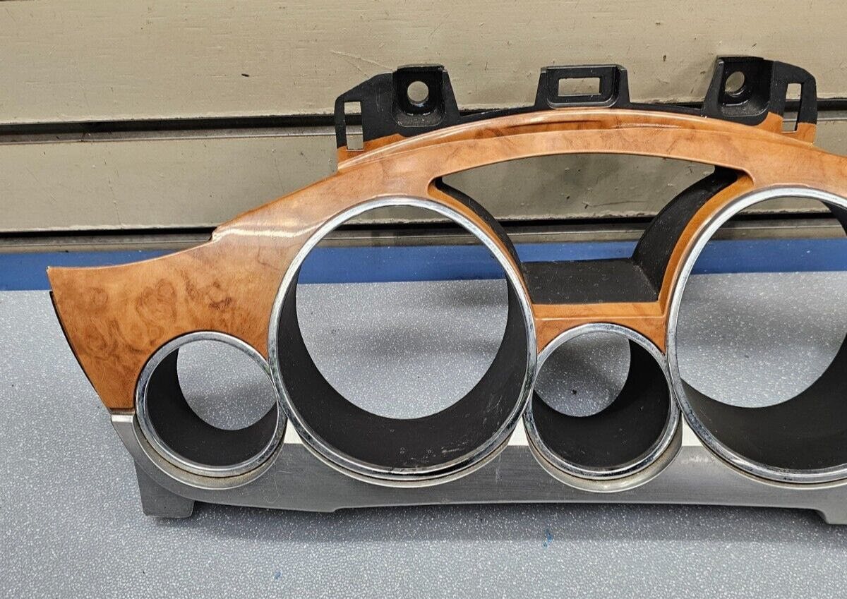 🔥08-12 BUICK ENCLAVE SPEEDOMETER GAUGE INSTRUMENT CLUSTER TRIM BEZEL WOODGRAIN
