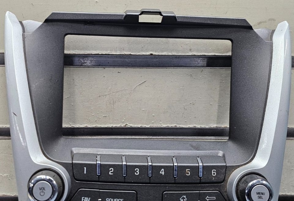 🔥12-15 Equinox Dash Radio Stereo Receiver Bezel Climate Control Panel SILVER