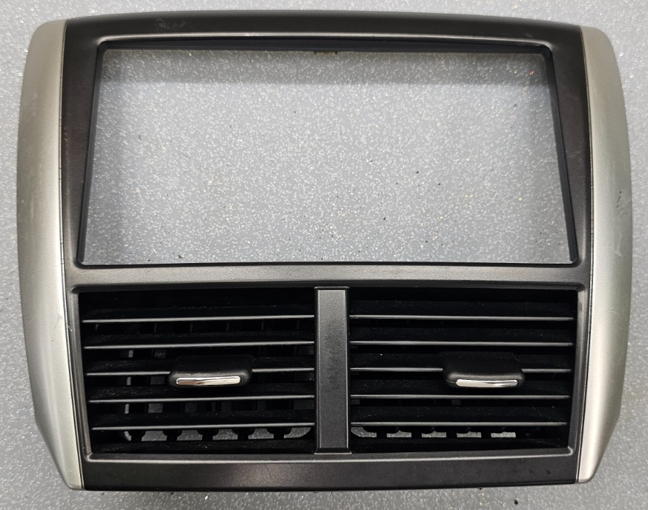 🔥08-14 FORESTER IMPREZA CENTER DASH AM FM RADIO STEREO BEZEL TRIM PANEL SILVER