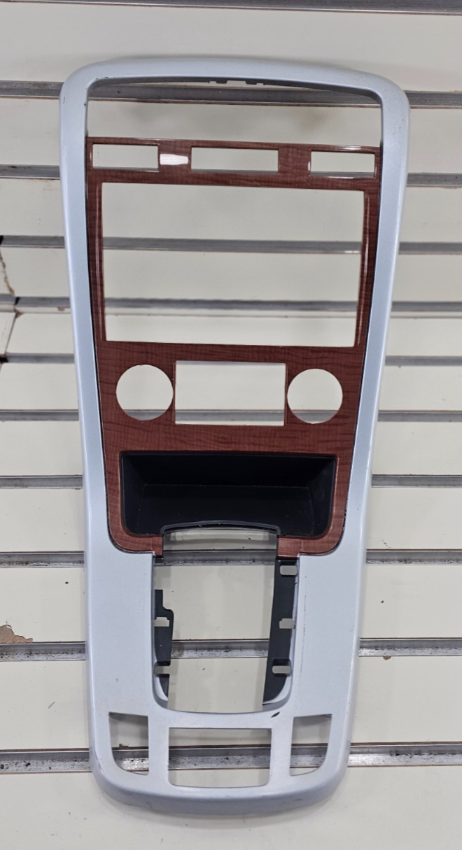 🔥07-09 Equinox Center Dash Radio Climate Surround Bezel Trim SILVER/WOOD B43