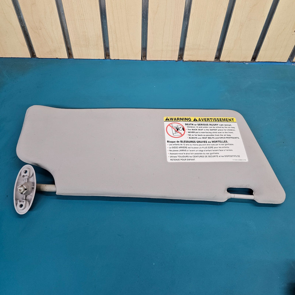 00-07 Ford Focus Driver Front Left Driver Cloth Sun Visor Sunshade W/Mirror Gray