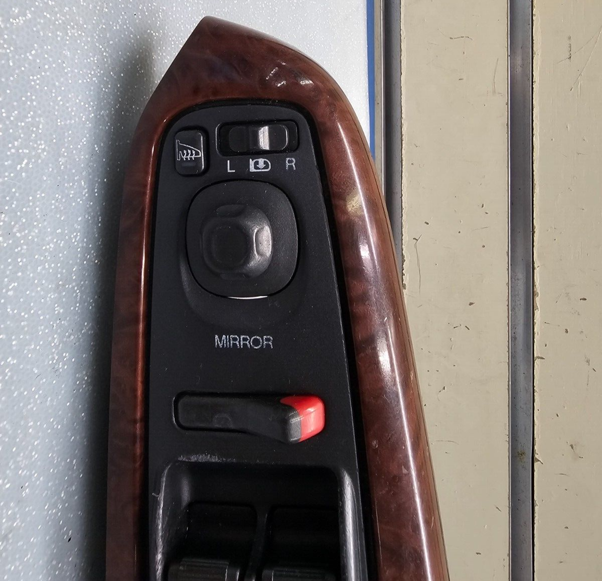 01-06 Acura MDX Left Driver Master Power Window Control Switch Assembly Wood OEM