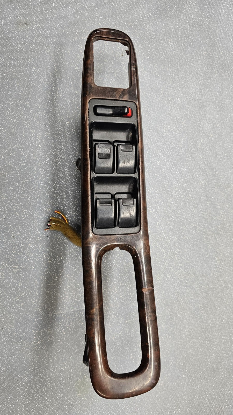 🔥98-02 ACCORD LEFT DRIVER MASTER WINDOW POWER PUSH PULL MIRROR SWITCH WOOD
