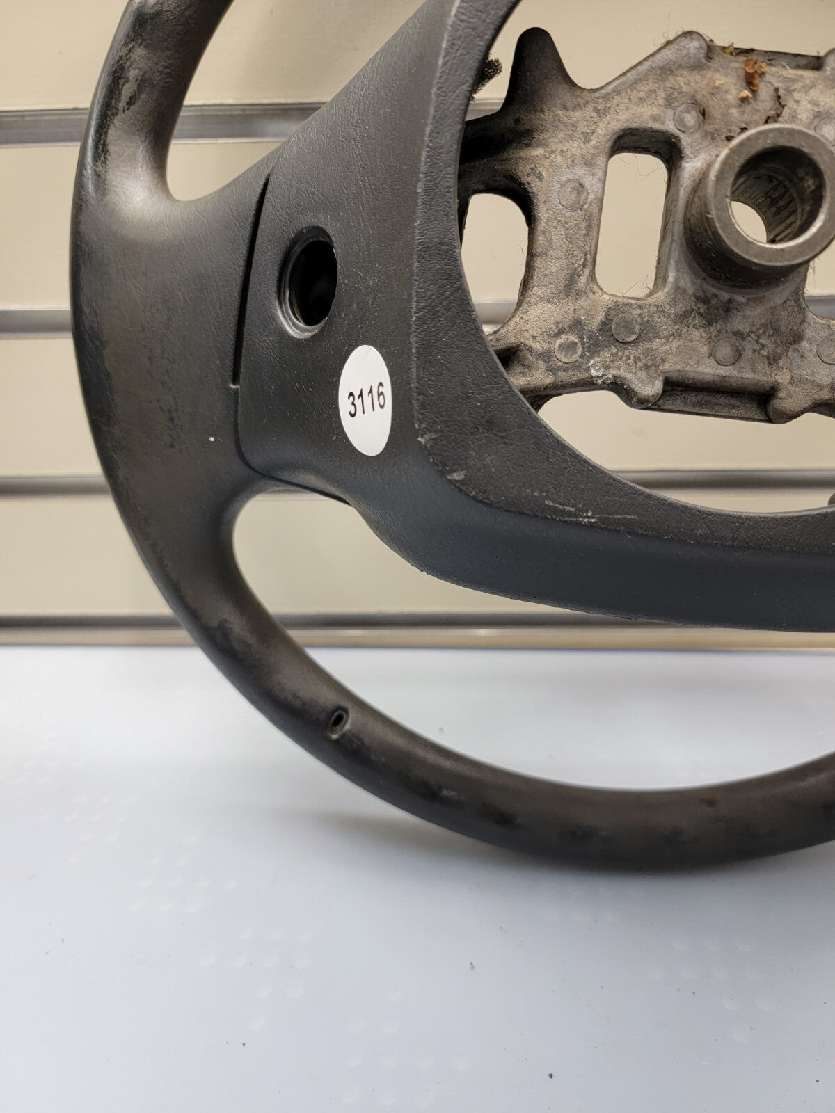 🔥1997-2003 Ford F-150 Leather Steering Wheel Cruise Dash Black