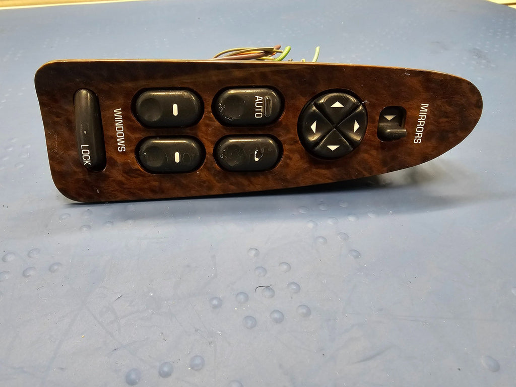 🔥97-05 Century Regal Left Driver aster Power Window Mirror Switch Assembly Wood
