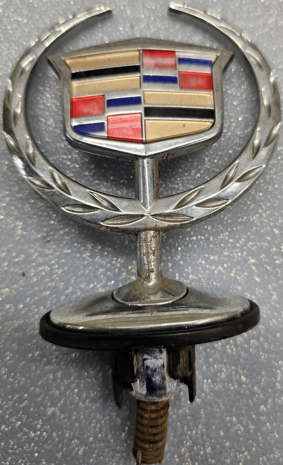 00-05 Cadillac Deville Hood Ornament Chrome Front Badge Decal Logo Emblem Bonnet