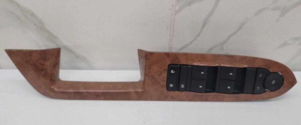 08-09 BUICK ENCLAVE LH LEFT DRIVER MASTER POWER WINDOW SWITCH OEM Woodgrain WS28
