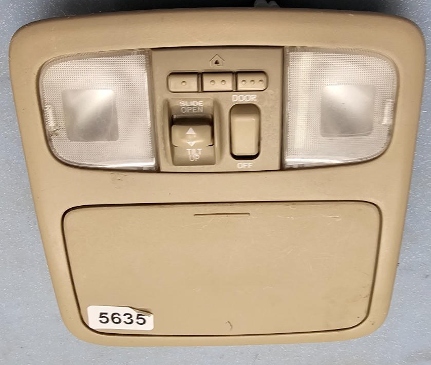 🔥02-07 Land Cruiser Highlander Overhead Console Dome Light Lamp Assembly Tan