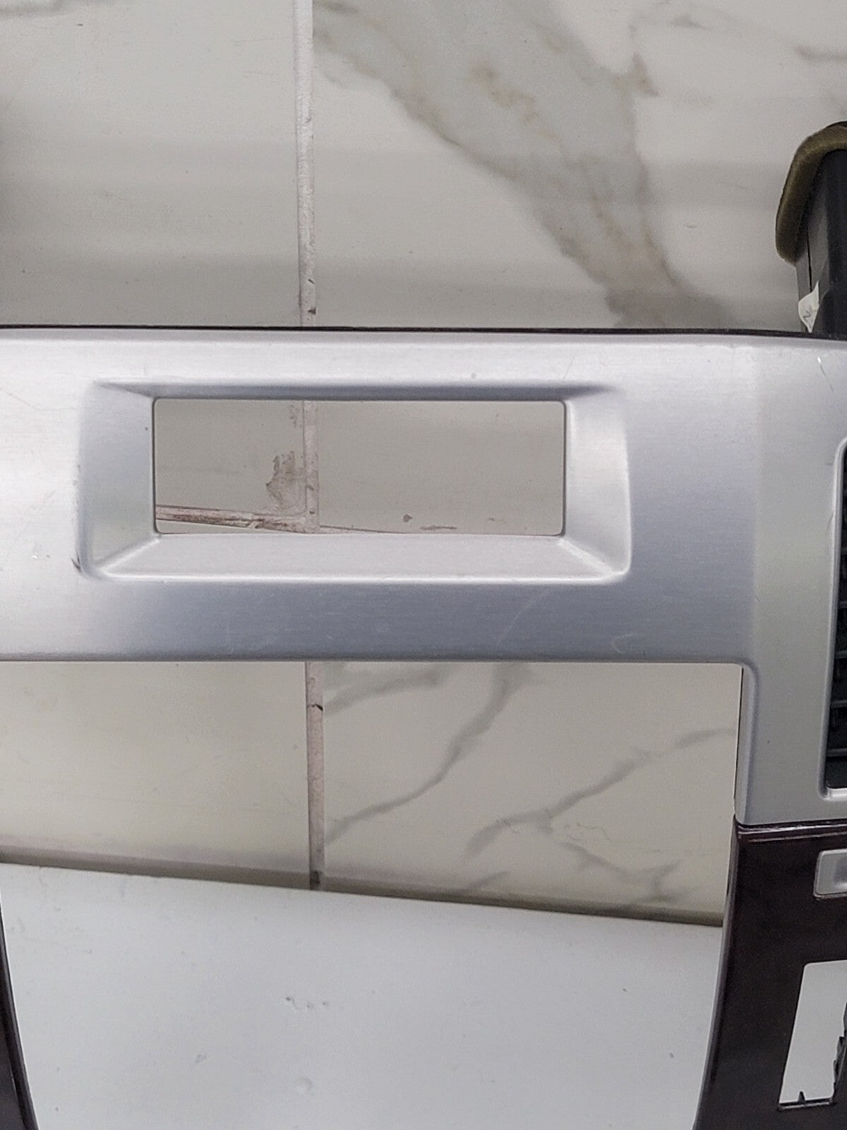2007-2012 Cadillac Escalade Radio Dash Trim Bezel Panel Silver/Woodgrain Vent