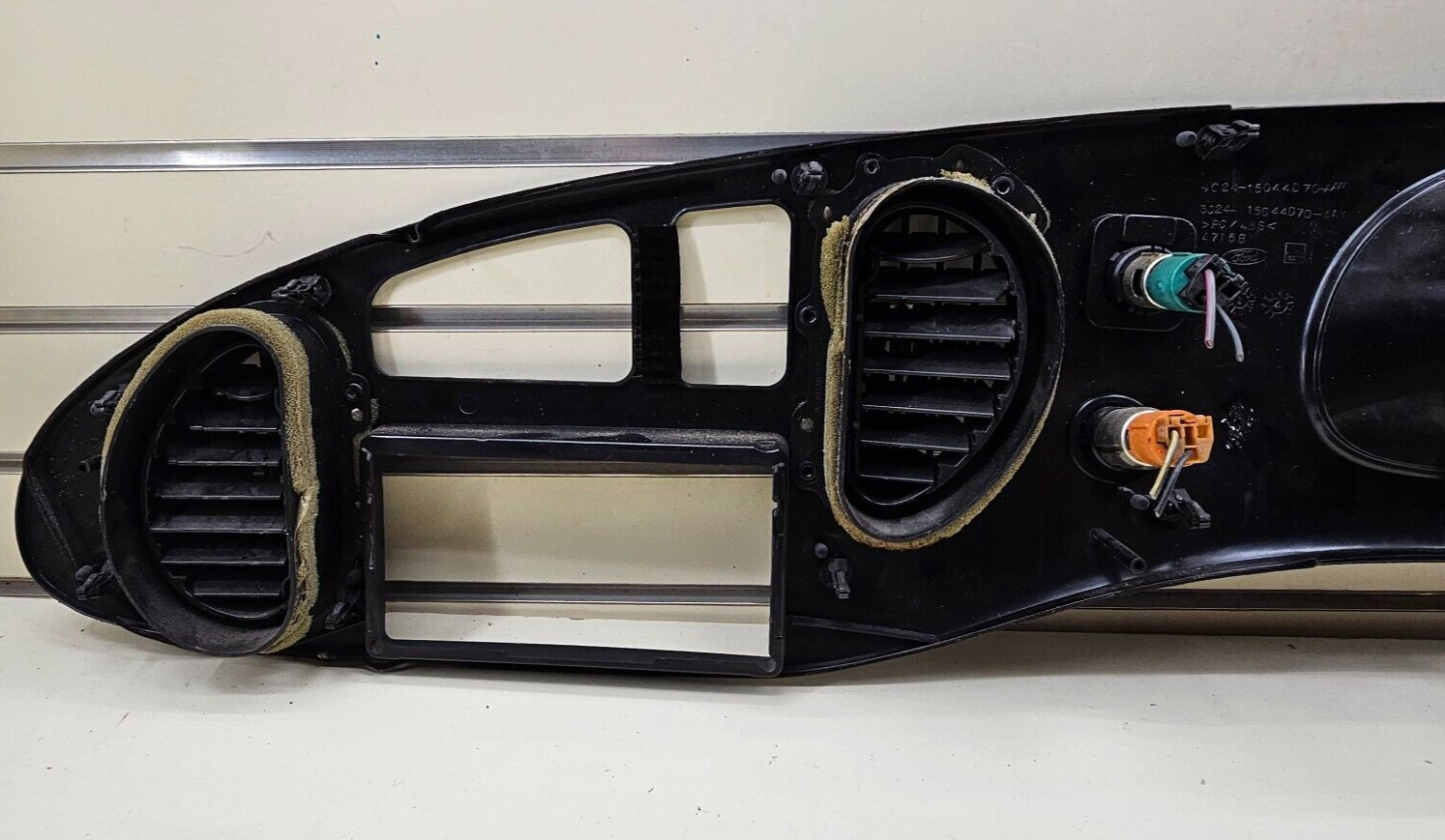 🔥97-03 Ford E-150 Econoline Dash Gauge Cluster Bezel Climate Radio Trim Black