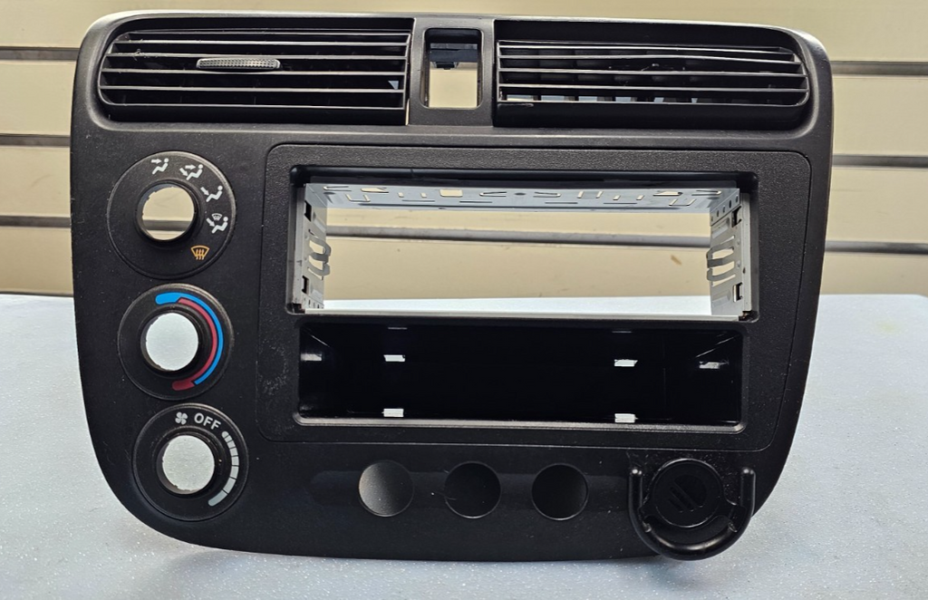🔥01-05 HONDA CIVIC DASH AM FM RADIO DISPLAY BEZEL CLIMATE CONTROL ASSEMBLY OEM