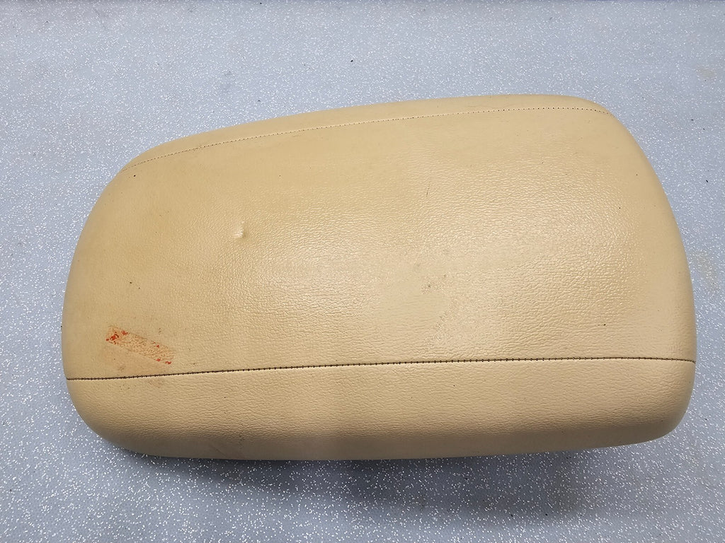 06-08 Sonata Front Center Console Lid Sliding Armrest Cover Storage Top Pad Tan