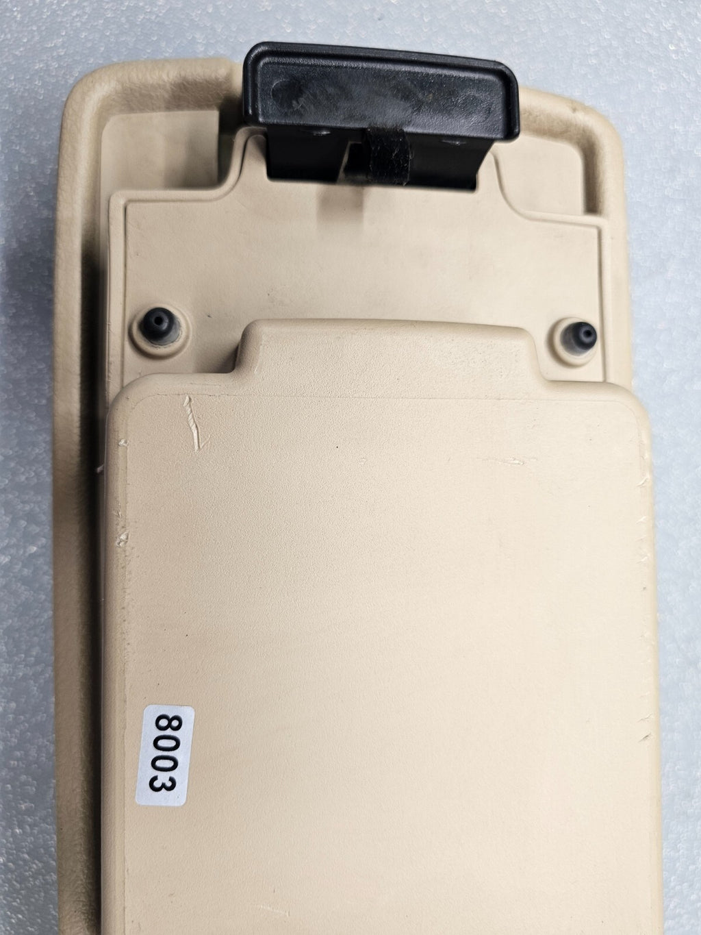 10-12 Fusion Milan Front Center Console Lid Armrest Cover Top Pad Assembly Tan