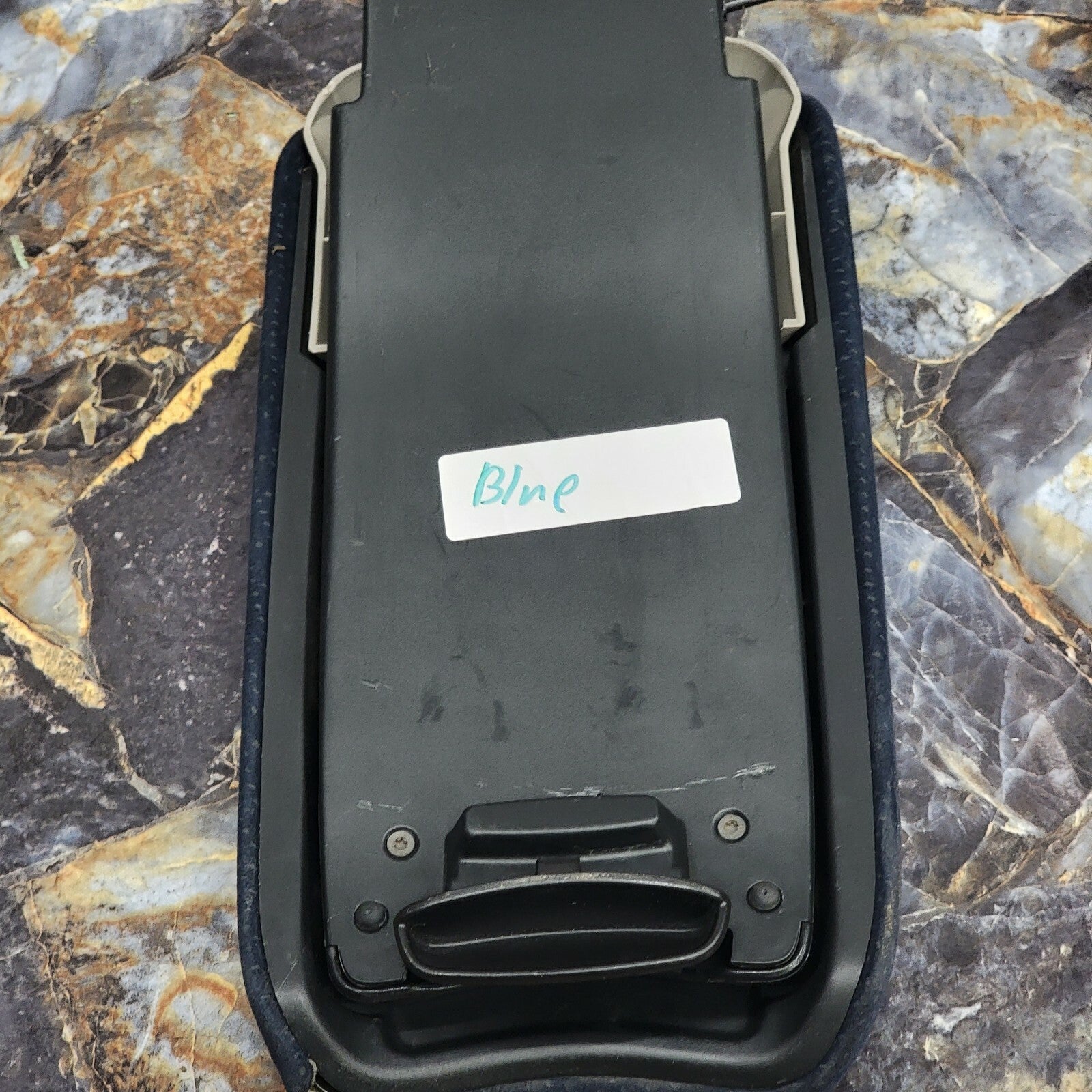 🔥06-11 Honda CIVIC Center Console SLIDING Armrest Lid Arm Rest w/ Dots BLUE Tan