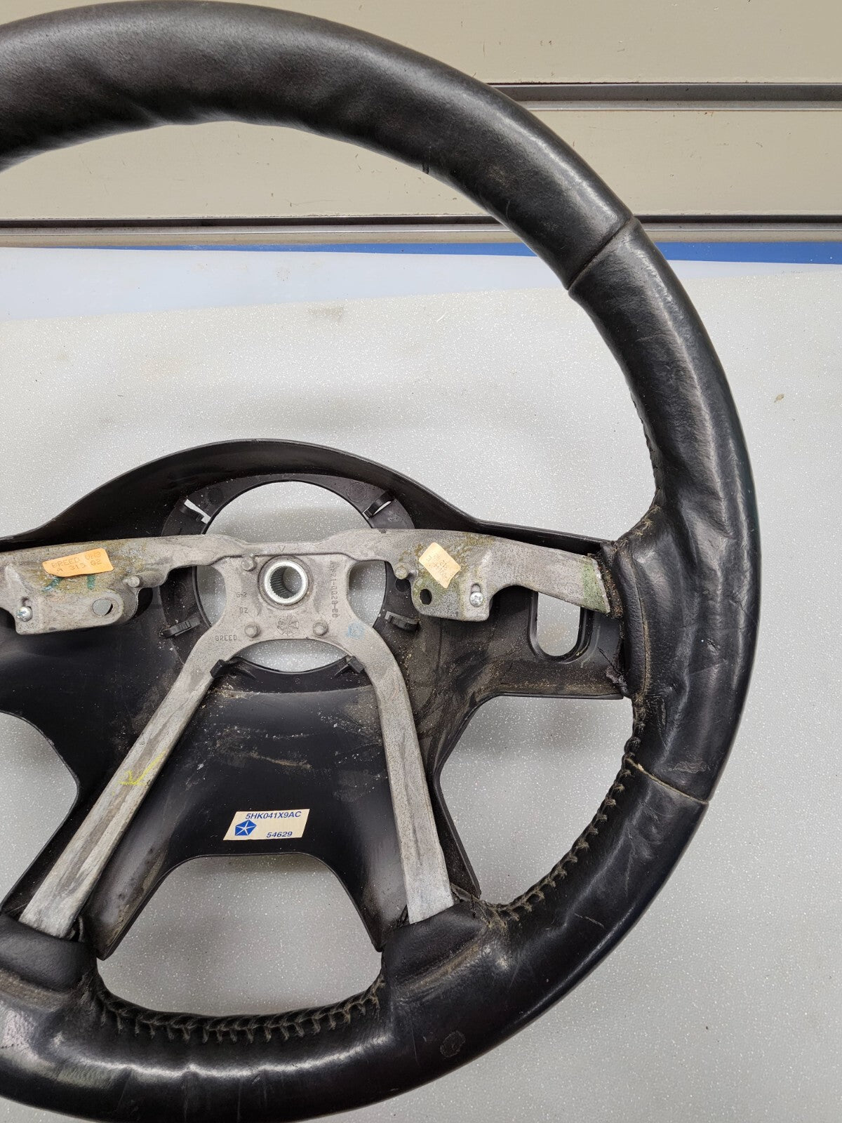 🔥2002-2007 Jeep Liberty Steering Wheel Leather Wrapped Factory Black