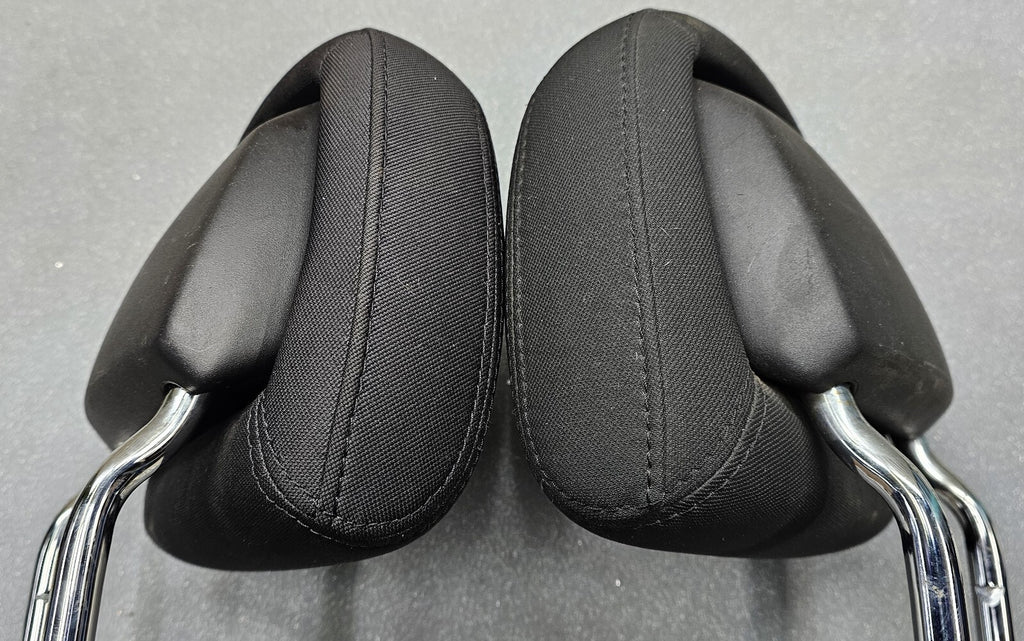 🔥10-14 Dodge Avenger / Chrysler 200 Front Seat HEADREST Set 2 Cloth BLACK CH51
