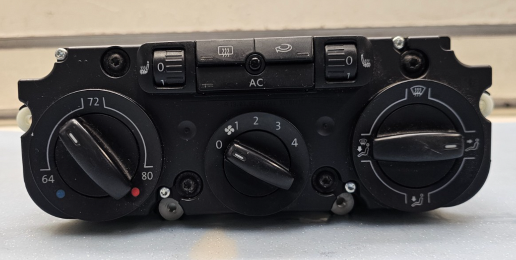 🔥05-09 JETTA PASSAT GOLF DASH A/C HVAC HEATER CLIMATE TEMPERATURE CONTROL BLACK