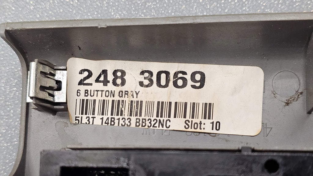 🔥04-08 Ford F150 Left Driver Master Door Window Power Switch Control Gray WS24