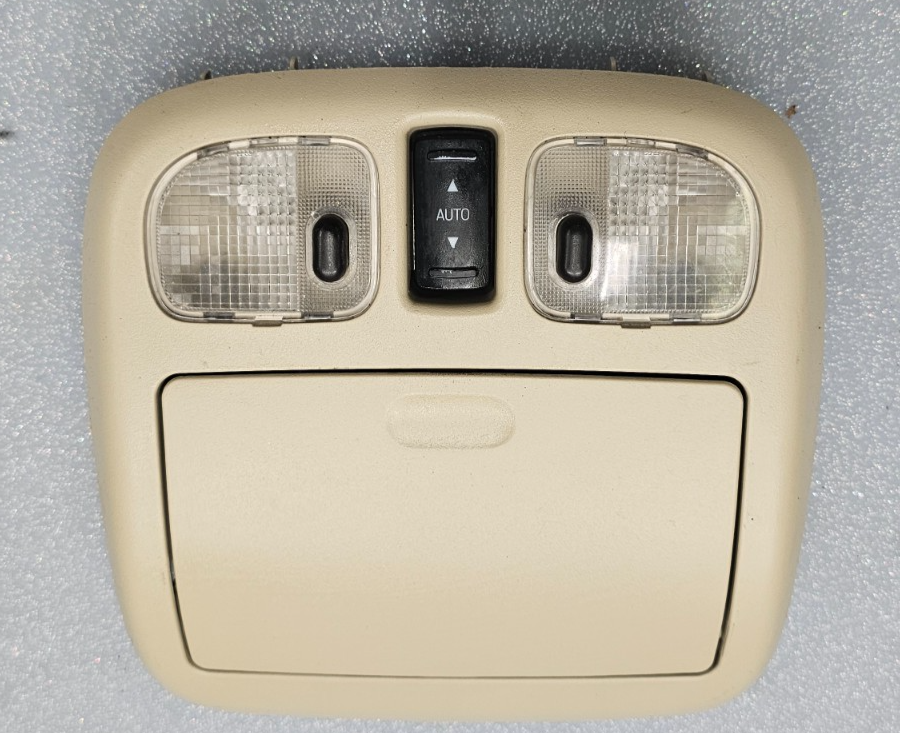 🔥10-12 Fusion Milan MKZ Overhead Console Dome Map Light Lamp Unit Storage TAN