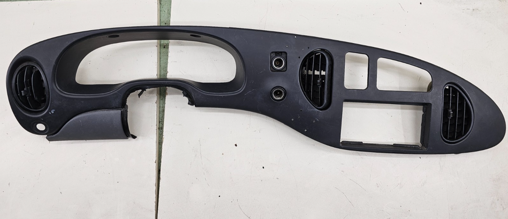 🔥97-03 Ford E-150 Econoline Dash Instrument Cluster Bezel Climate Radio Black