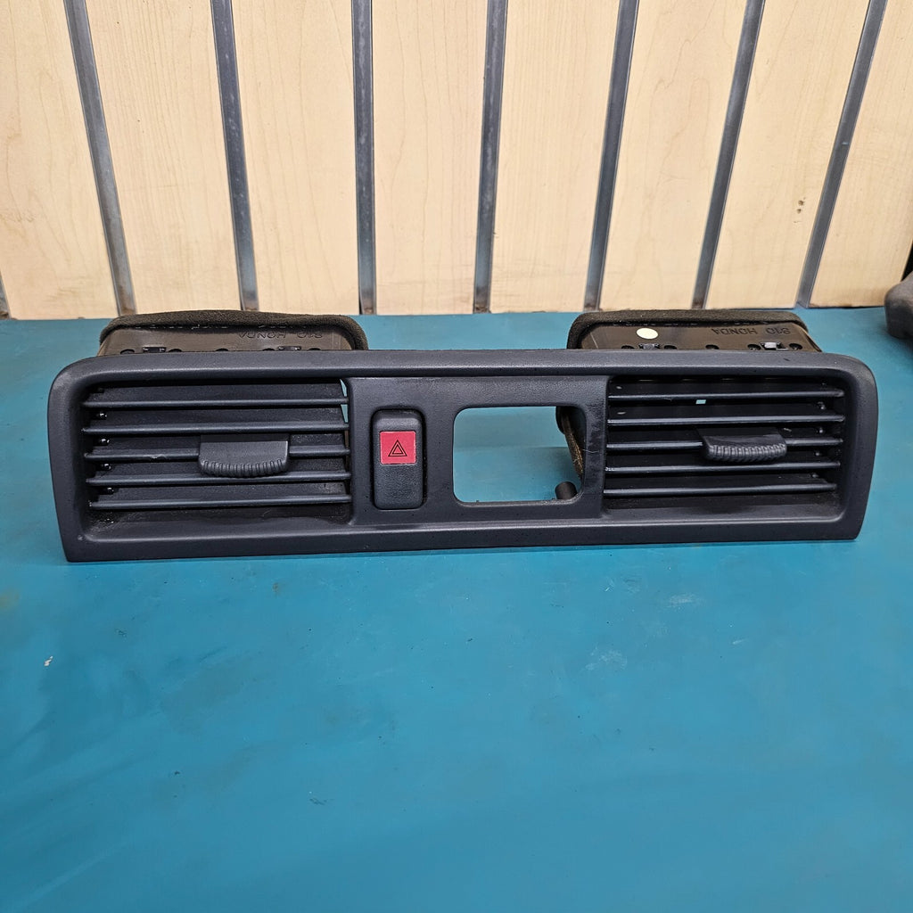 97-01 Honda CR-V Center Dash A/C Heater Air Vents w/Switch DARK GRAY V11