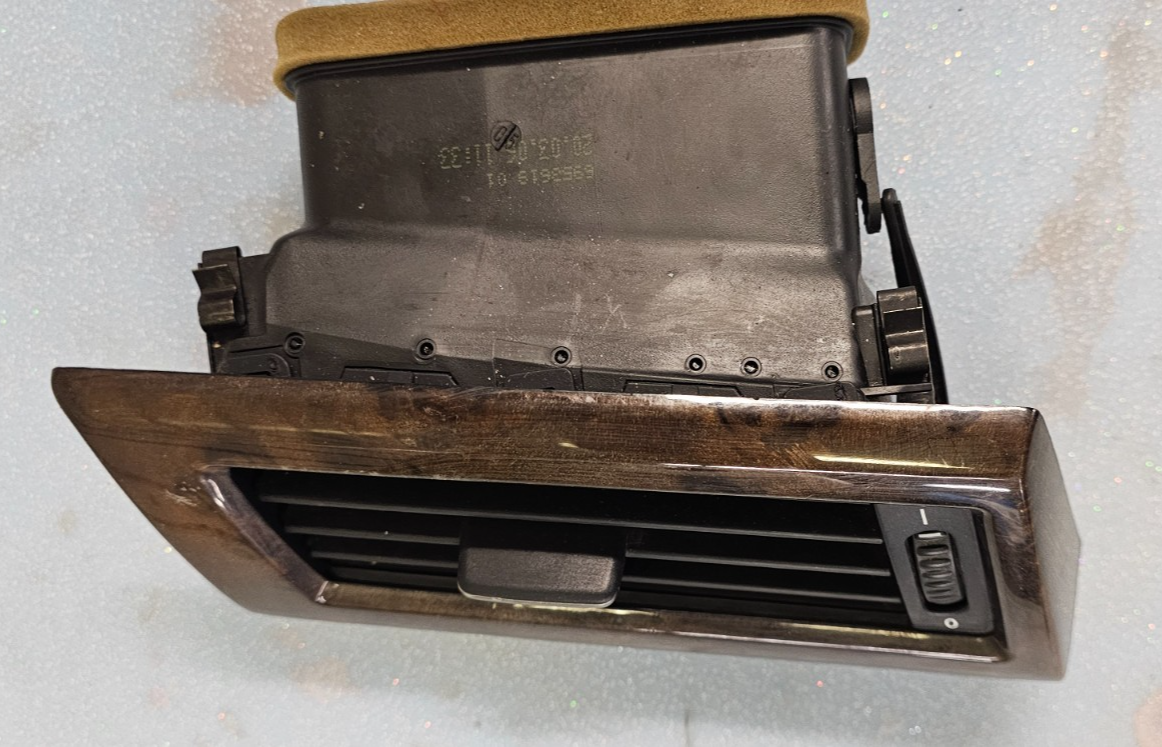 🔥04-10 BMW 535I 525I 530I 550I Dash Left Driver A/C AC Air Vent Heater Wood