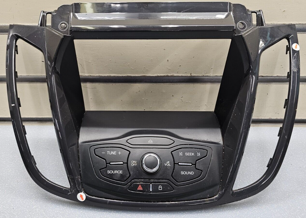 🔥2013-2016 FORD ESCAPE  DASH FM RADIO STEREO DISPLAY BEZEL BLACK OEM