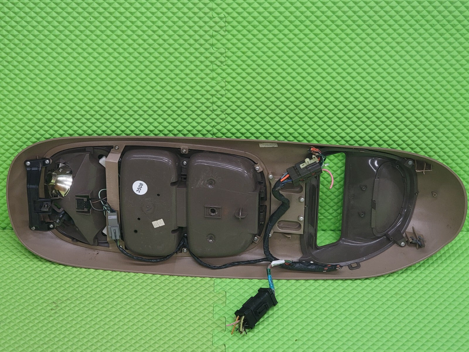 🔥97-02 Ford Expedition Overhead Climate Console Map Light Display OEM TAN