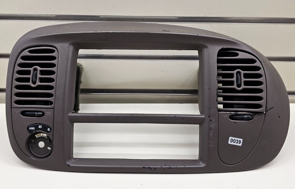 🔥97-03 Ford F150 Center Dash Radio Climate Trim BEZEL Panel Line DARK TAN OEM
