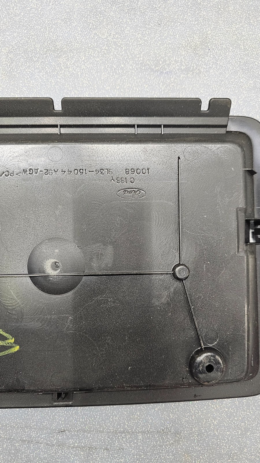 🔥09-14 Ford F150 Dash Upper Storage Cubby Rubber Liner Mat Center Top Lid Black