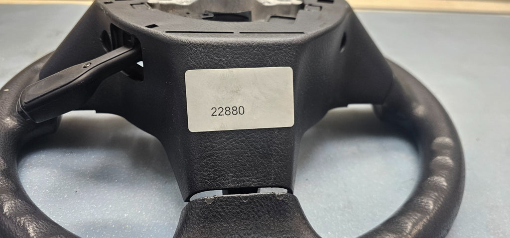 🔥06-12 TOYOTA RAV4 LEFT DRIVER STEERING COLUMN WHEEL COVER LEATHER BLACK OEM