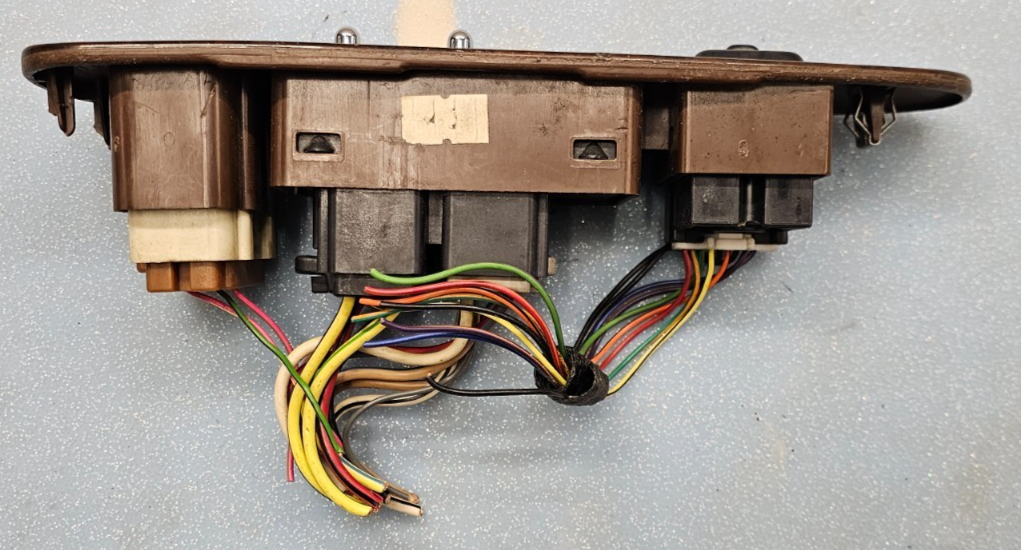 🔥98-02 LINCOLN TOWN CAR LEFT DRIVER MASTER POWER WINDOW SWITCH ASSEMBLY WOOD