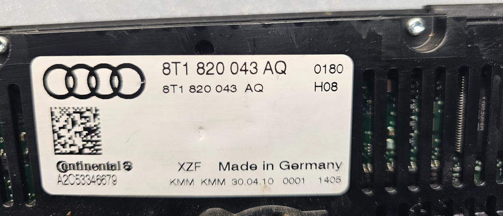🔥08-13 AUDI A4 S4 CLIMATE CONTROL PANEL TEMPERATURE UNIT A/C HEATER OEM CC6017