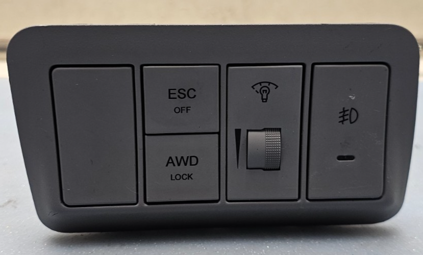 🔥07-09 Hyundai Santa Fe Dash Switch Panel Dimmer Lock Fog Light Control Gray