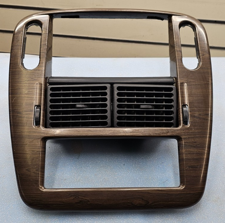 02-05 FORD EXPLORER RADIO AUDIO CLIMATE TEMPERATURE CONTROL BEZEL TRIM WOODGRAIN
