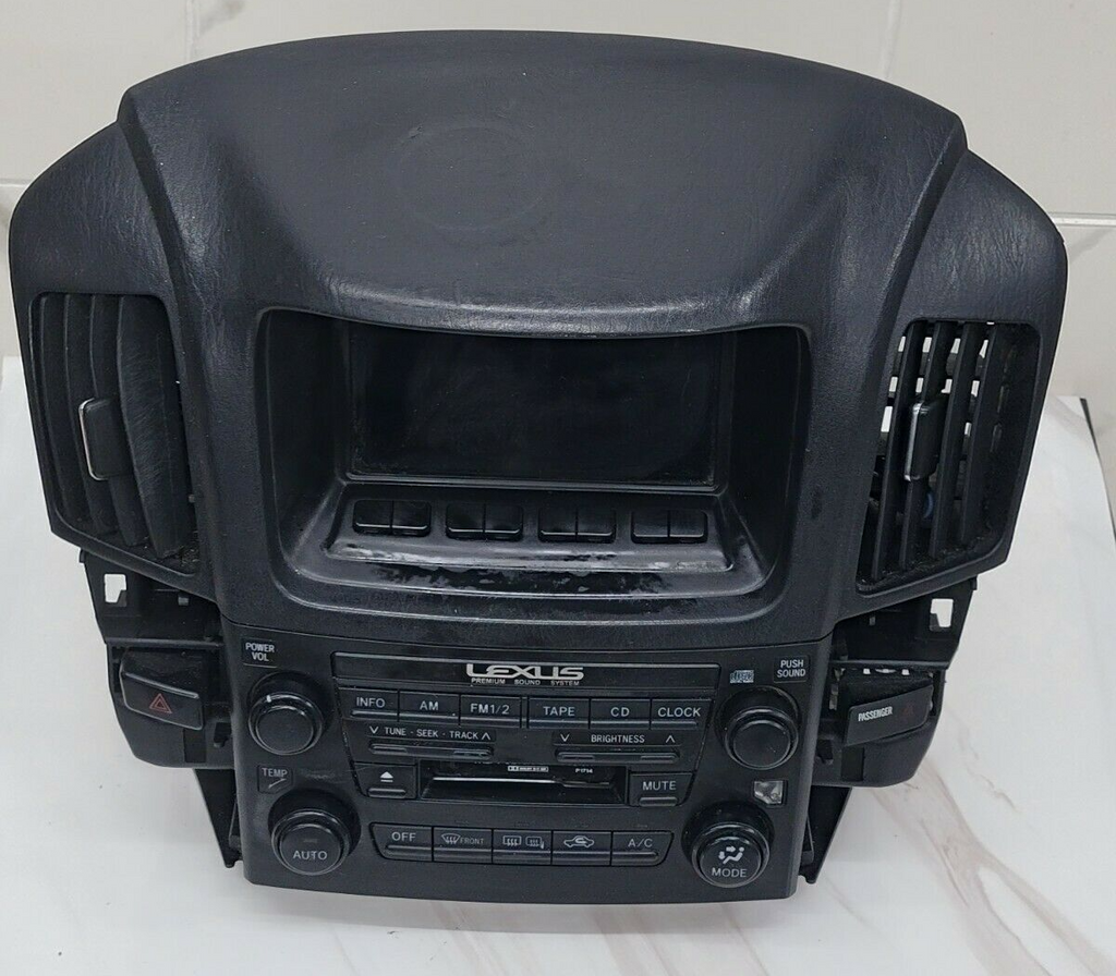 🔥1999 - 2003 Lexus RX300 Info GPS Display Screen OEM RADIO BEZEL RX Black