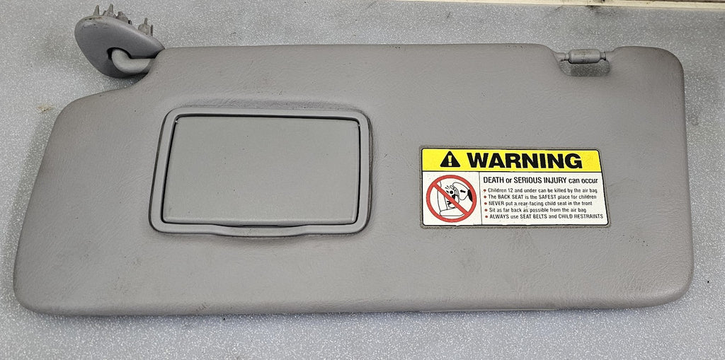 🔥02-04 Honda CR-V Front Left Driver Master Sun Visor Sun Shade GRAY OEM