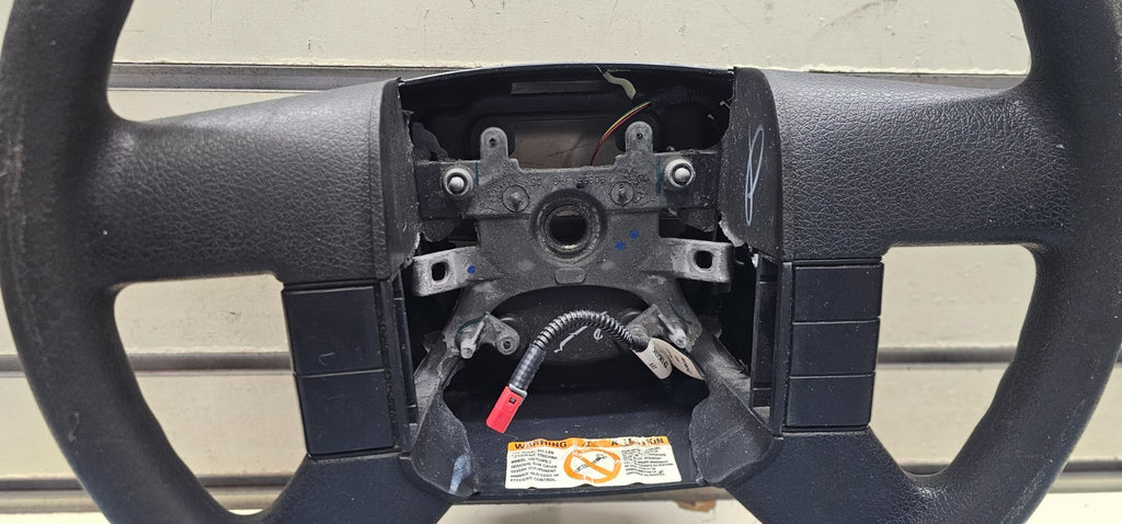 🔥2004-2008 Ford F-150 Leather Wrapped Steering Wheel OEM CONTROL SWITCH BLACK