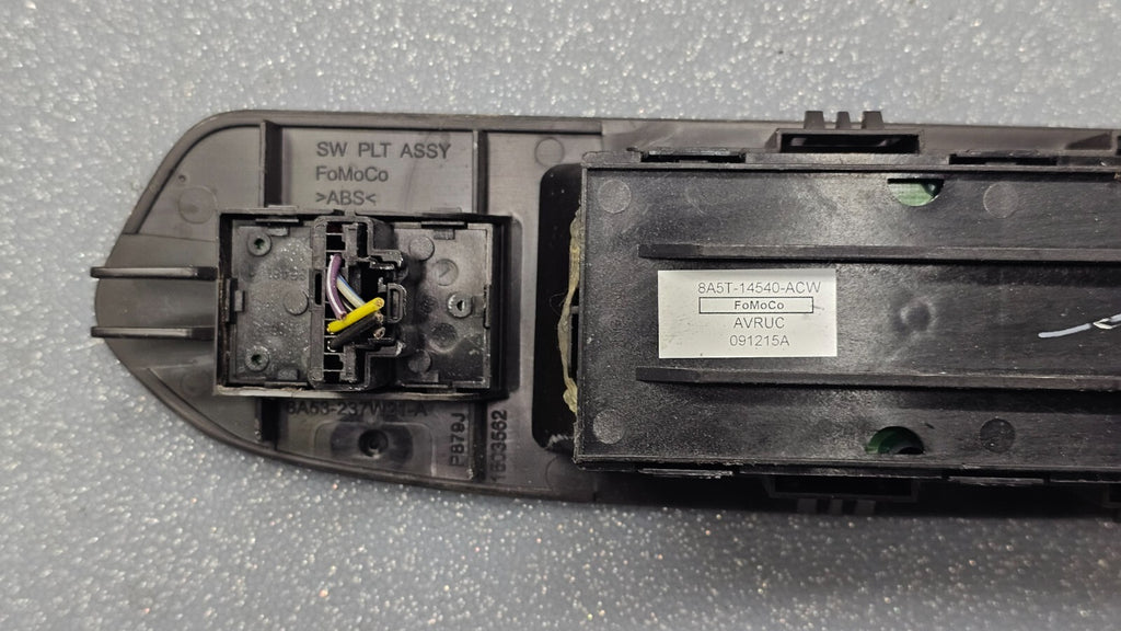 09-12 Lincoln MKS MKT Left Driver Master Power Door Window Control Switch Black