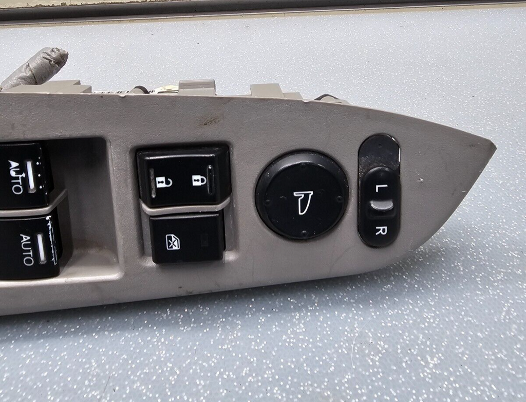 08-12 ACCORD Left Driver Door Master Power Window Lock Switch Assembly Gray OEM