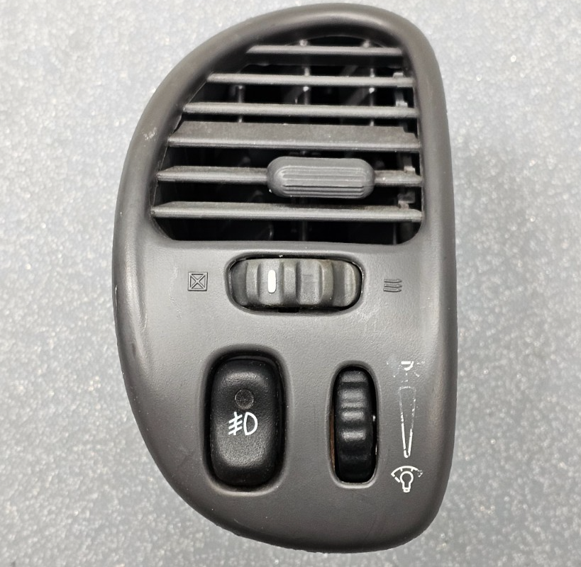 🔥99-04 Oldsmobile Alero Dash Left Driver Air Vent Dimmer Fog Light Switch Gray