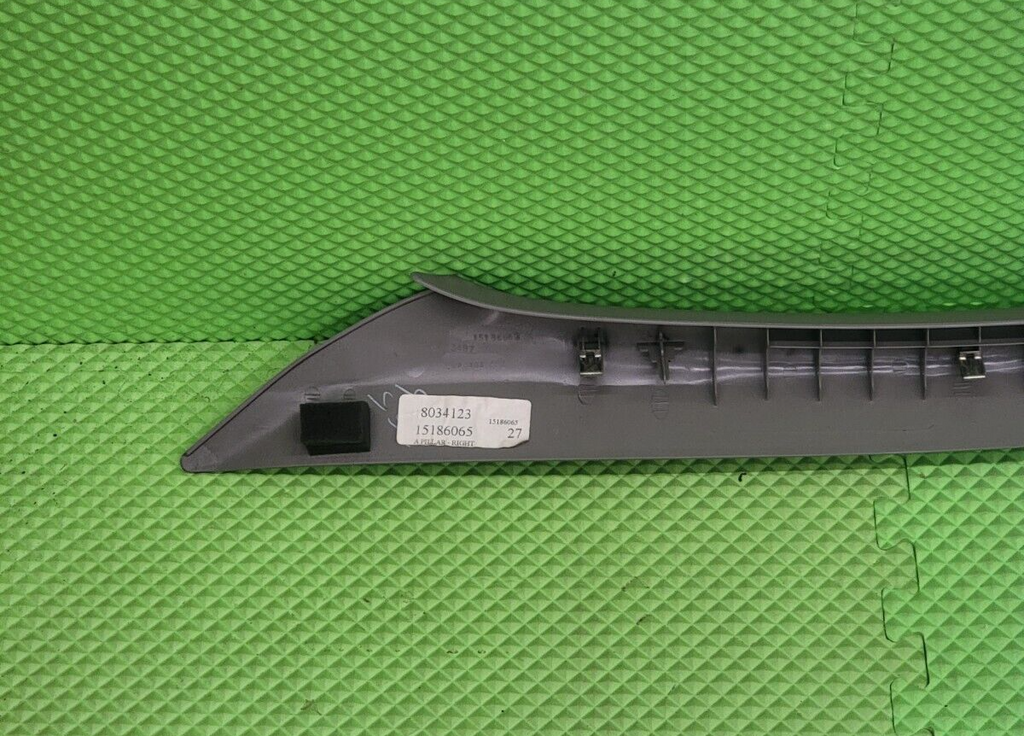 🔥02-09 CHEVY TRAILBLAZER PASSENGER PILLAR TRIM PANEL ASSEMBLY OEM DARK GRAY