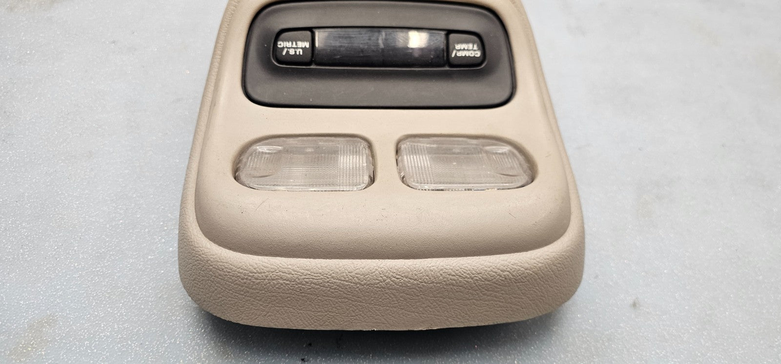 🔥94-97 Dodge RAM Front Overhead Console DOME Map Light Lamp Roof Storage Tan
